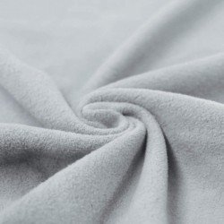 Bomuldsfleece Stof (Sherpa) Sølvgrå