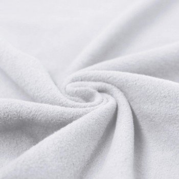 Baumwollfleece Stoff (Sherpa) Weiß