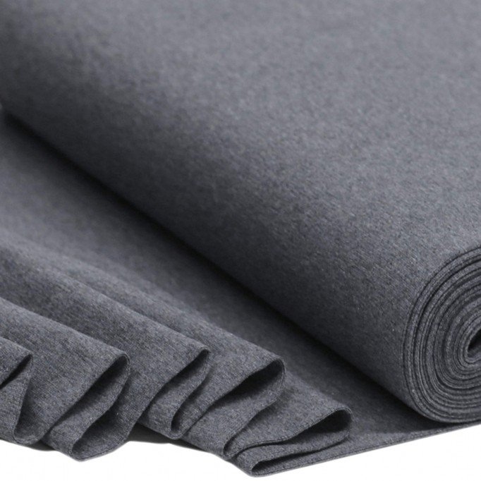 Cuffs Rib Dark Grey Melee - (Cuffs Rib)