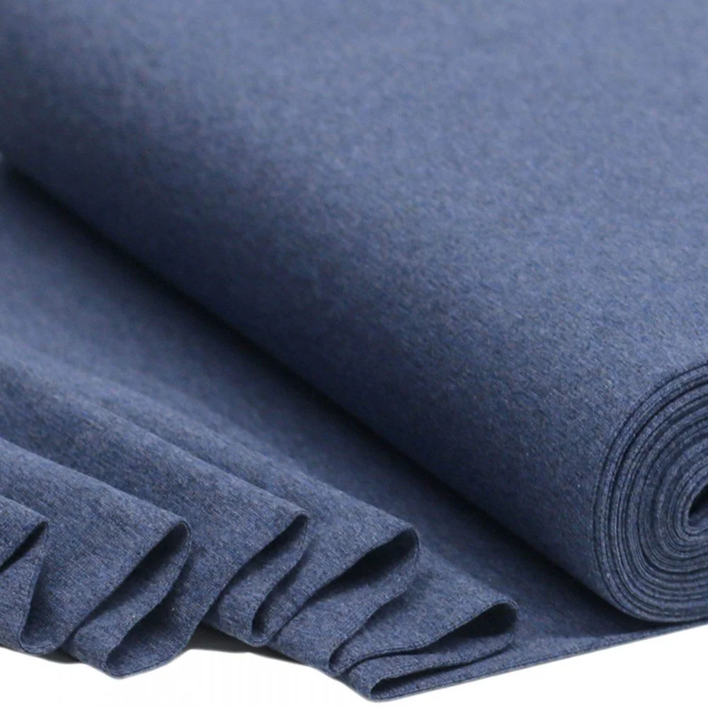 Tissu Bord-Côtes Jeans Mêlée Tissu Bord-Côtes Jeans Mêlée - (Tissu Bord-Côtes )