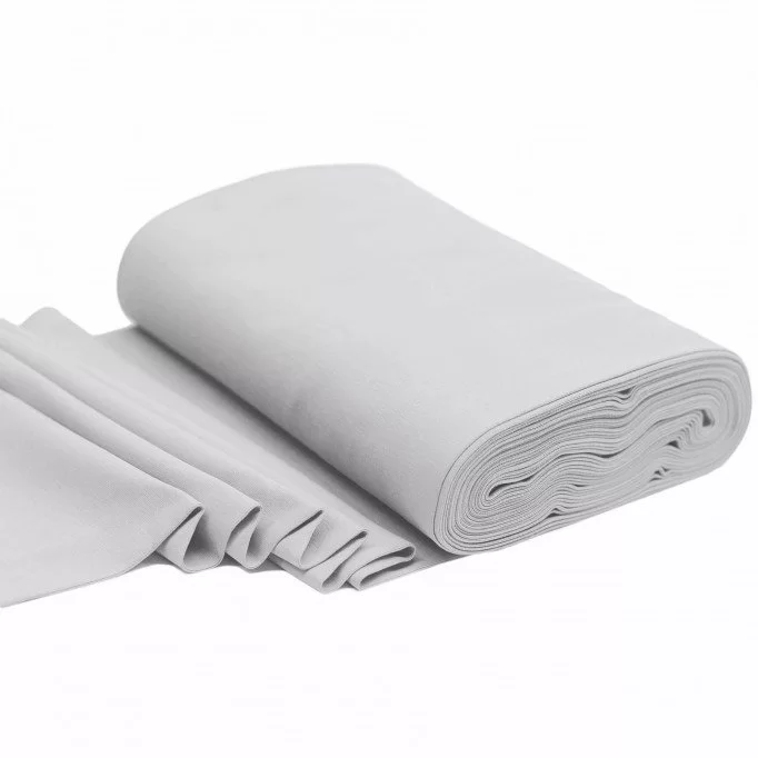 Tissu Bord-Côtes Gris Clair - (Tissu Bord-Côtes )