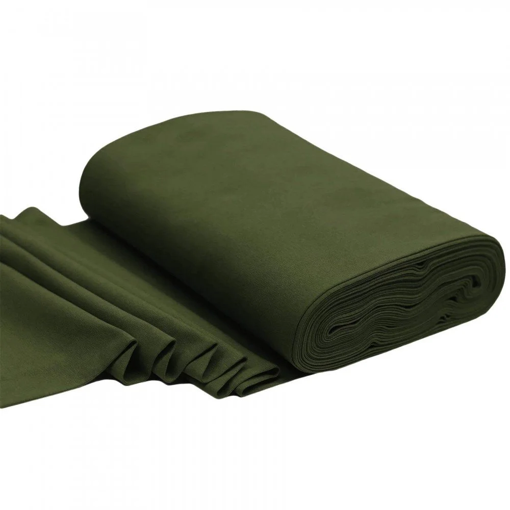 Bordo Maglia Cotone Verde Militare
