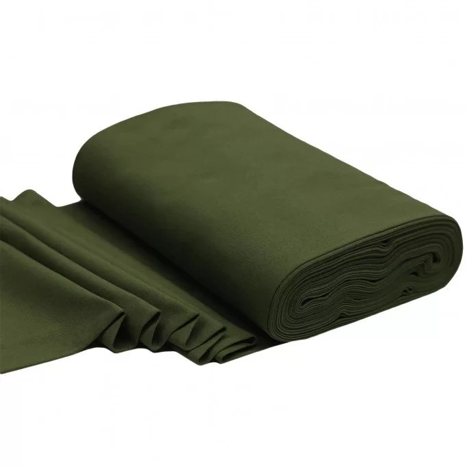 Tissu Bord-Côtes Armée Verte - (Tissu Bord-Côtes )