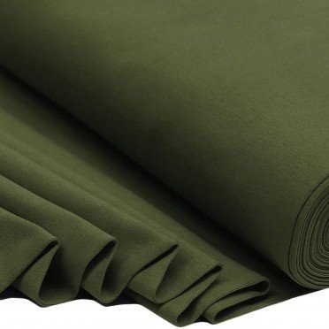 Tissu Bord-Côtes Armée Verte - (Tissu Bord-Côtes )