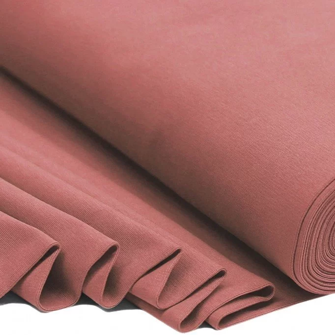 Bündchenstoff Lehm Rosa - (Bündchenstoff)