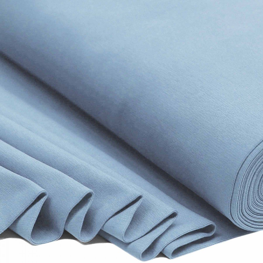 Tissu Bord-Côtes Jeans Clair - Côte Robuste avec Stretch Tissu Bord-Côtes Jeans Clair - (Tissu Bord-Côtes )