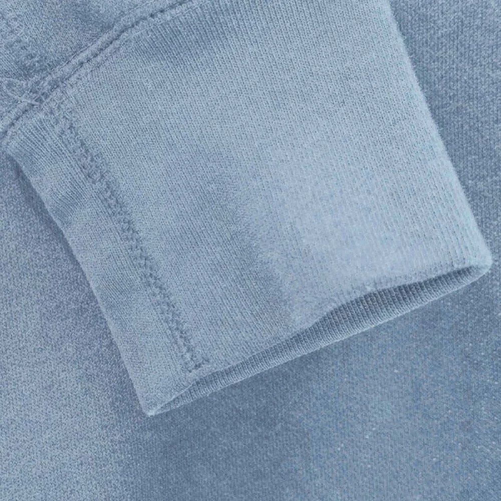 Bordo Maglia Jeans Chiaro - Rib Rinforzato Bordo Maglia Cotone Jeans Chiaro - (Bordo Maglia In Cotone)