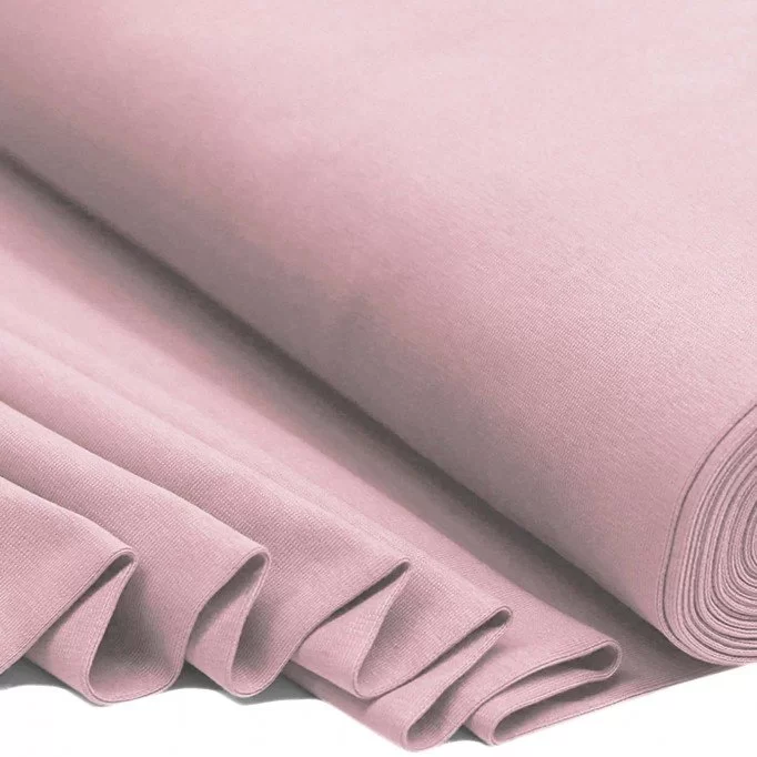 Bordo Maglia Cotone Rosa Antico - (Bordo Maglia In Cotone)