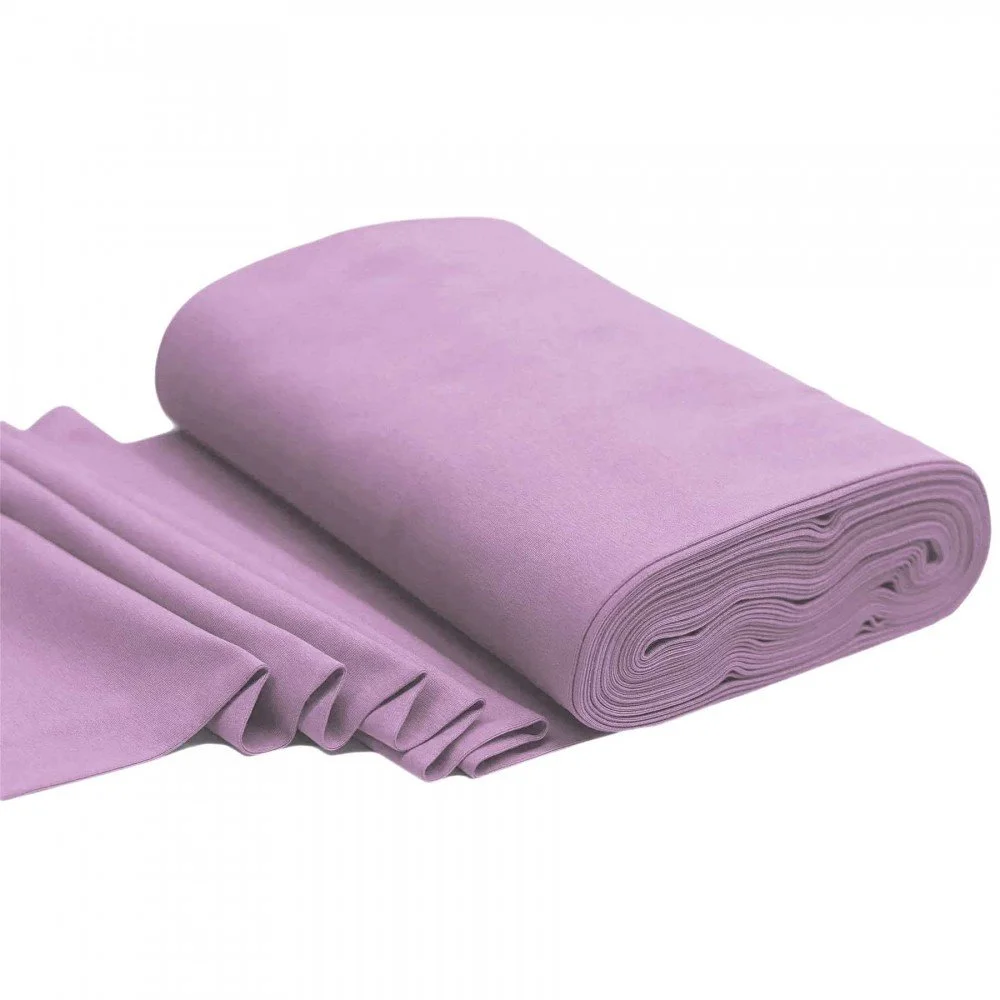 Bordo Maglia Cotone Lilla Pastello