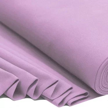 Tissu Bord-Côtes Lilas Pastel - (Tissu Bord-Côtes )