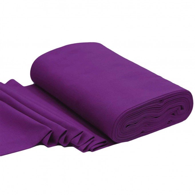 Tissu Bord-Côtes Violet  - (Tissu Bord-Côtes )