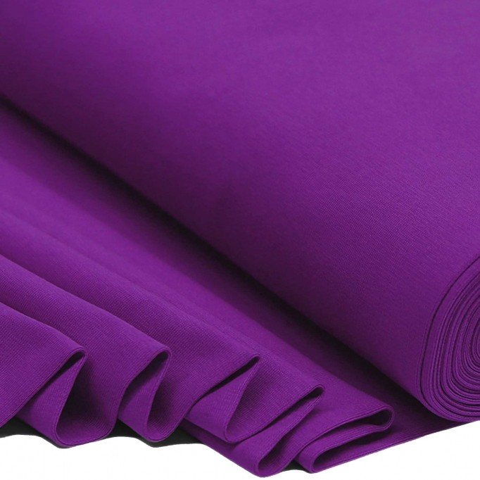 Tissu Bord-Côtes Violet  - (Tissu Bord-Côtes )