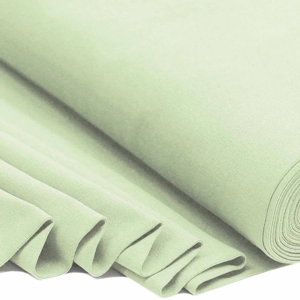 Cuffs Rib Vintage Green - Soft Cotton Cuff Fabric Cuffs Rib Vintage Green - (Cuffs Rib)