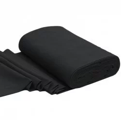 Bündchenstoff Schwarz  Bündchenstoff Schwarz