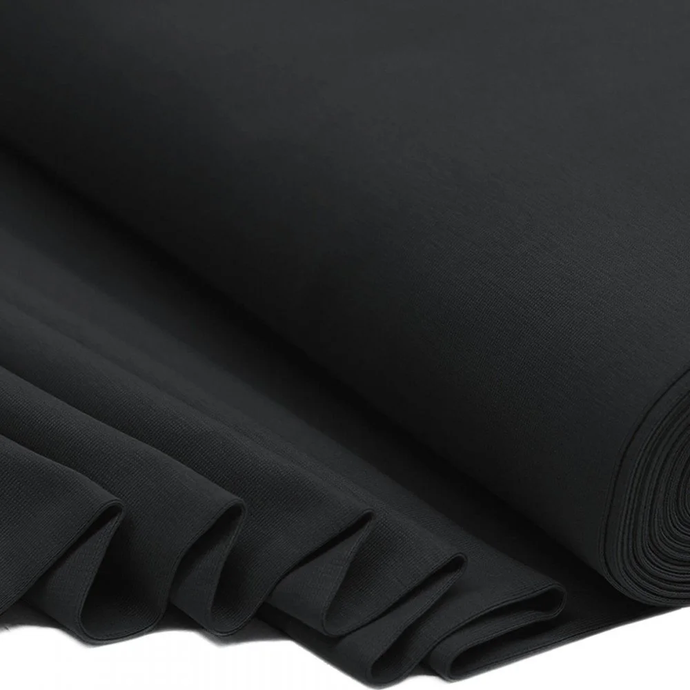 Bordo Maglia Cotone Nero - Bordo Elasticizzato Bordo Maglia Cotone Nero - (Bordo Maglia In Cotone)