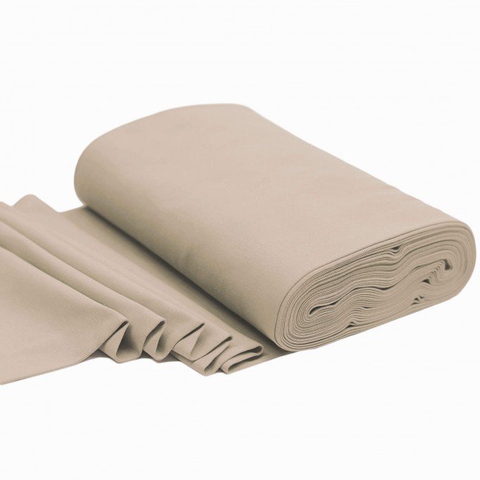Tissu Bord-Côtes Beige Foncé - (Tissu Bord-Côtes )