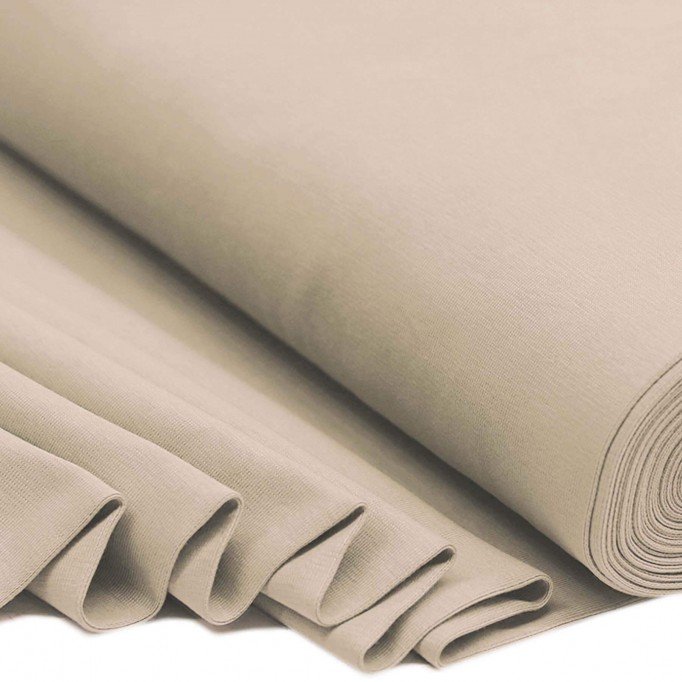 Tissu Bord-Côtes Beige Foncé - (Tissu Bord-Côtes )