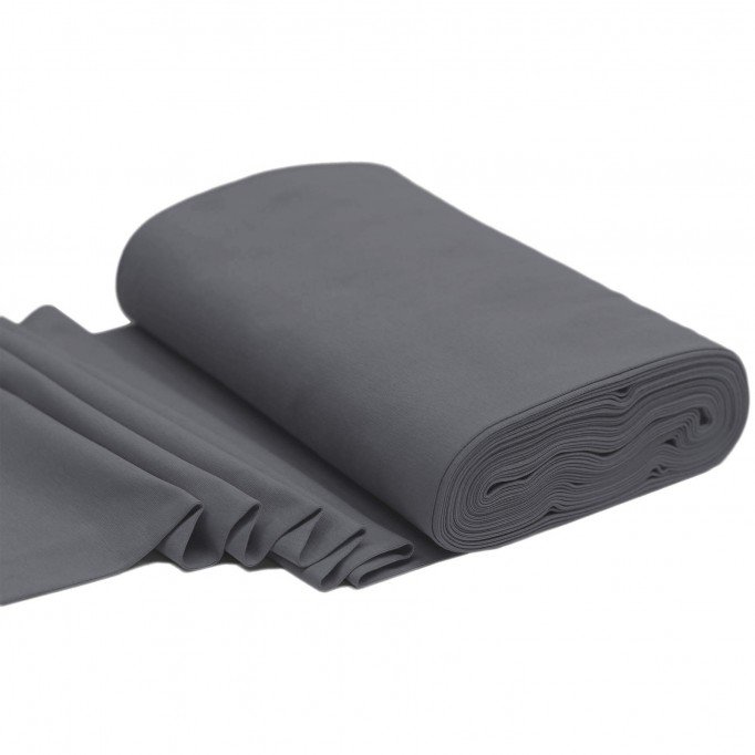 Tissu Bord-Côtes Gris Foncé - (Tissu Bord-Côtes )
