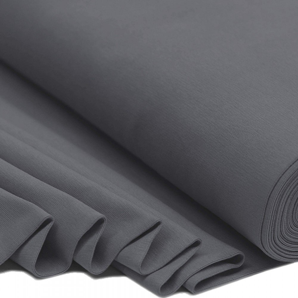 Cuffs Rib Dark Grey - Circular Knit Cuff Fabric Cuffs Rib Dark Grey - (Cuffs Rib)