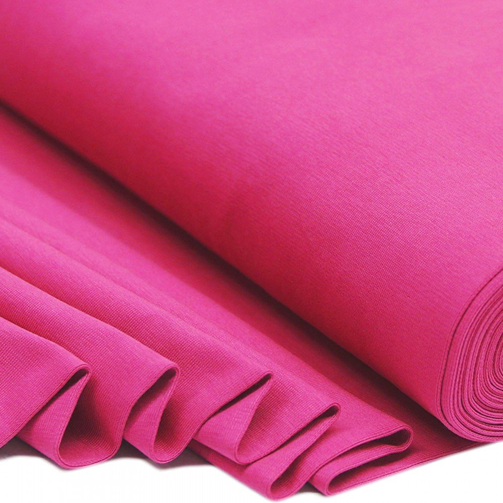 Cuffs Rib Fuchsia - Tubular Knit with Stretch Cuffs Rib Fuchsia - (Cuffs Rib)