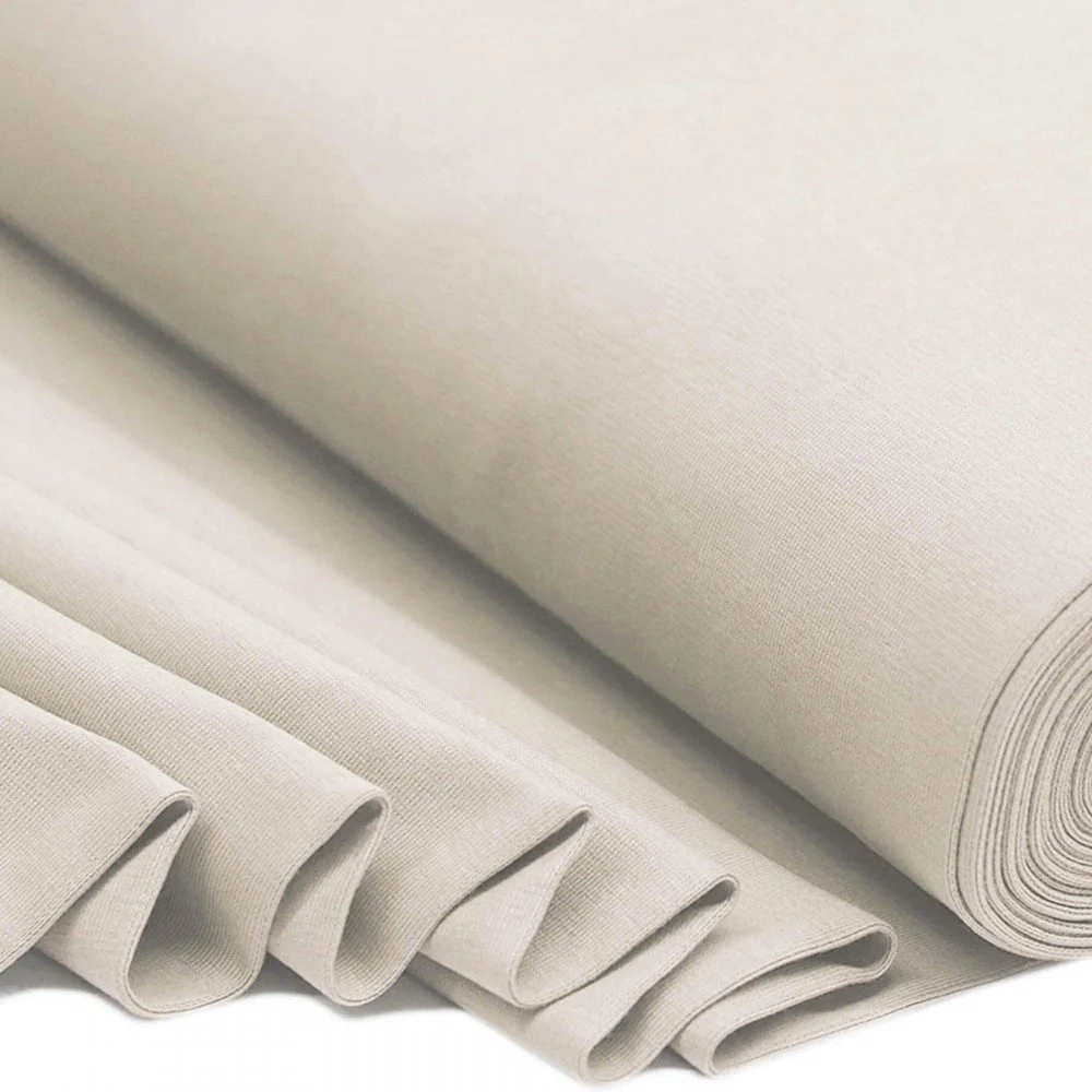 Bordo Maglia Beige Chiaro - Cotone Morbido Bordo Maglia Cotone Beige Chiaro - (Bordo Maglia In Cotone)