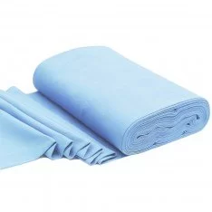 Tissu Bord-Côtes Bleu Clair