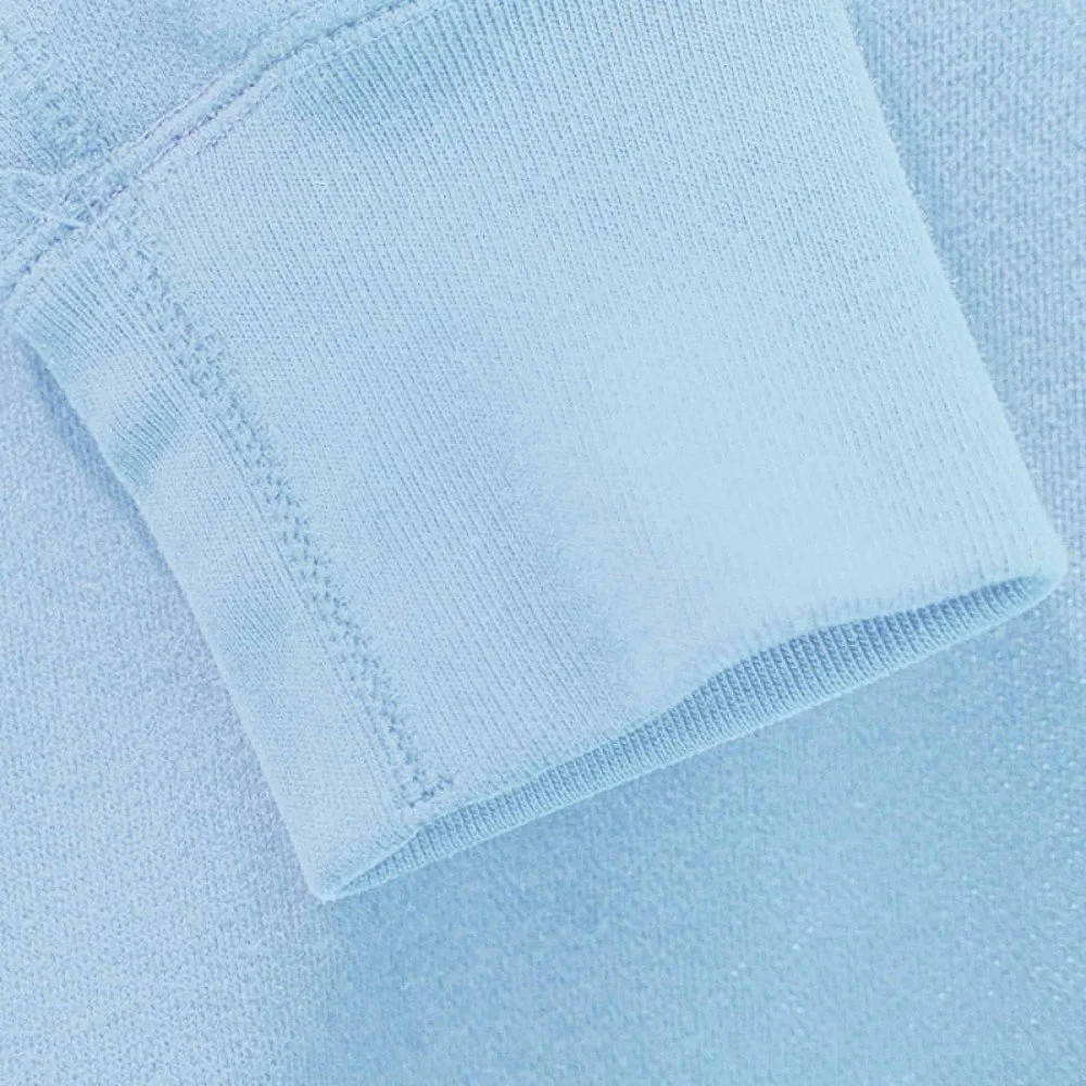 Cuffs Rib Light Blue - Soft Rib Trim with Stretch Cuffs Rib Light Blue - (Cuffs Rib)