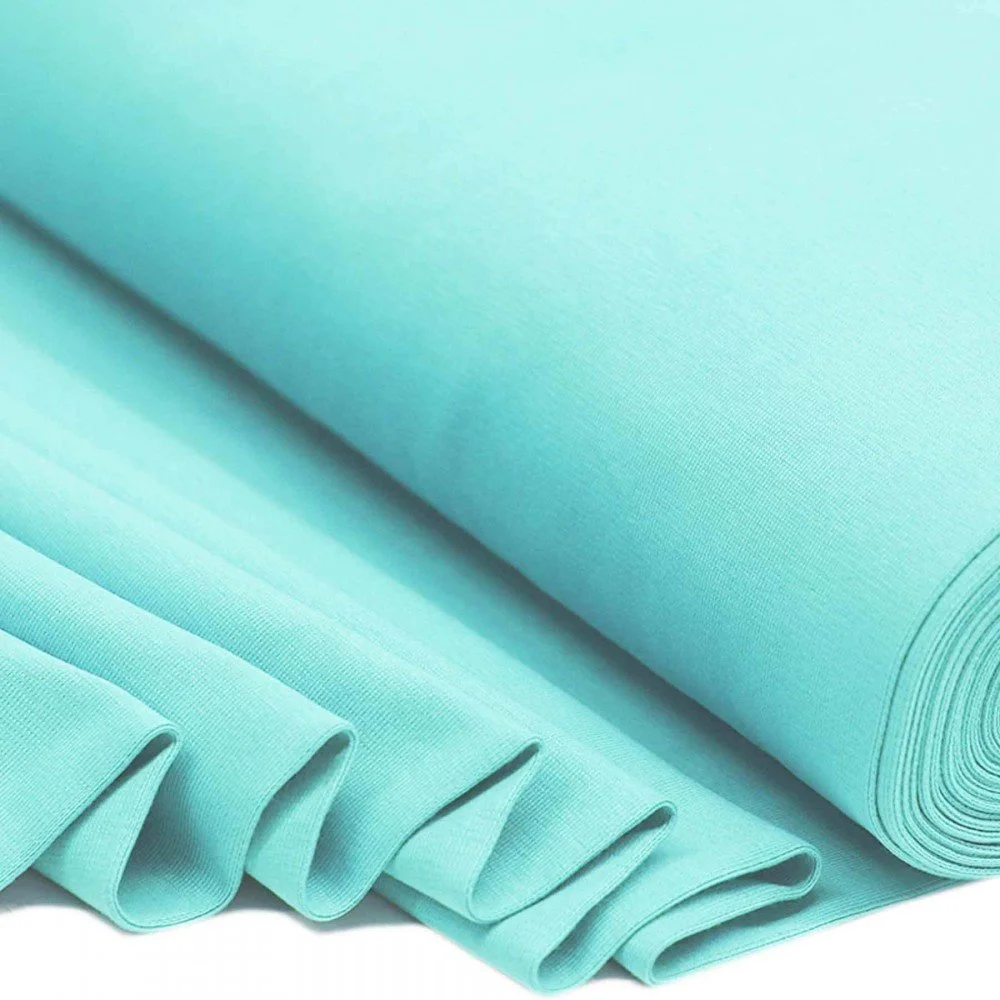 Boordstof Mint - Zachte Rib Boordstof met Stretch Boordstof Mint - (Boordstoffen )