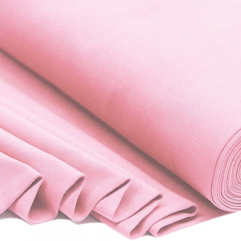 Cuffs Rib Pink - Soft Cotton Rib with Stretch Cuffs Rib Pink - (Cuffs Rib)