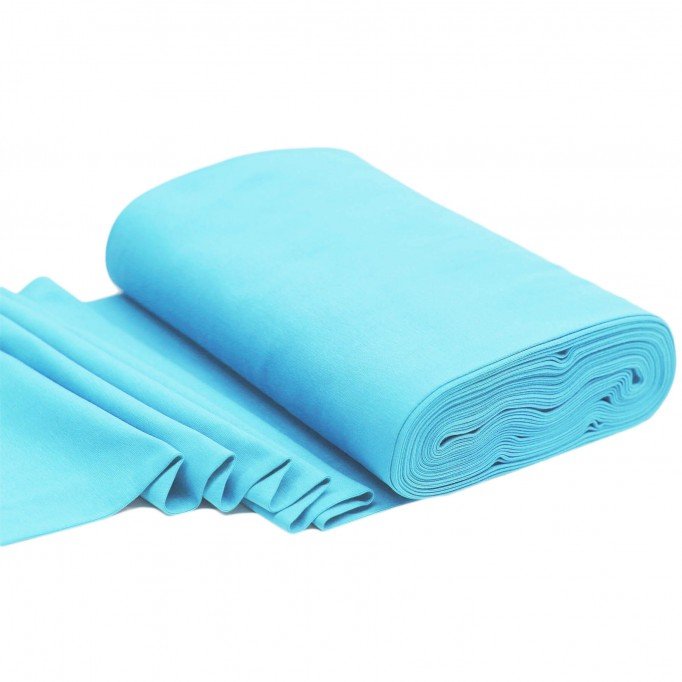 Tissu Bord-Côtes Turquoise - (Tissu Bord-Côtes )