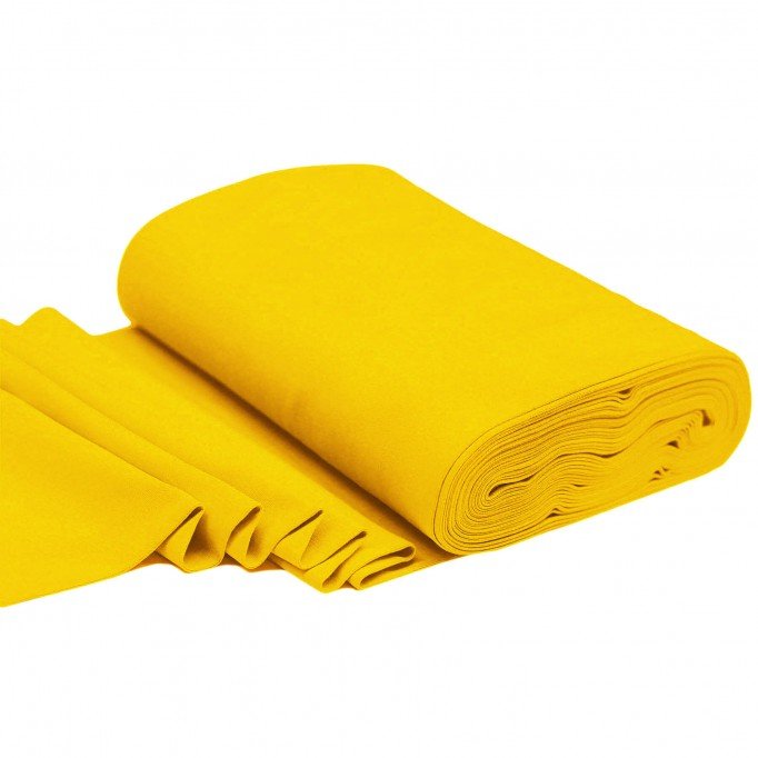 Tissu Bord-Côtes Jaune  - (Tissu Bord-Côtes )