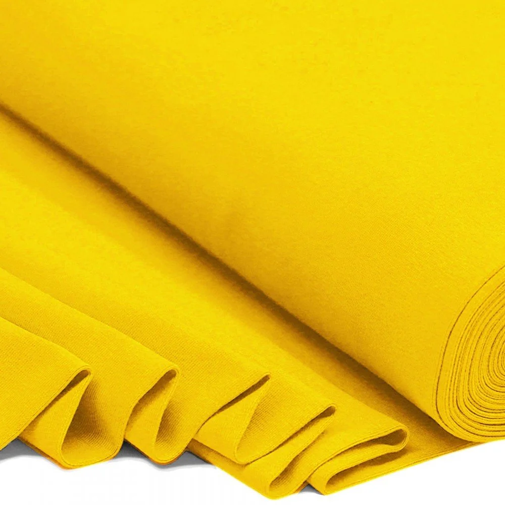 Bündchenstoff Gelb - Elastischer Jersey Bündchenstoff Gelb - (Bündchenstoff)
