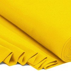Tissu Bord-Côtes Jaune 