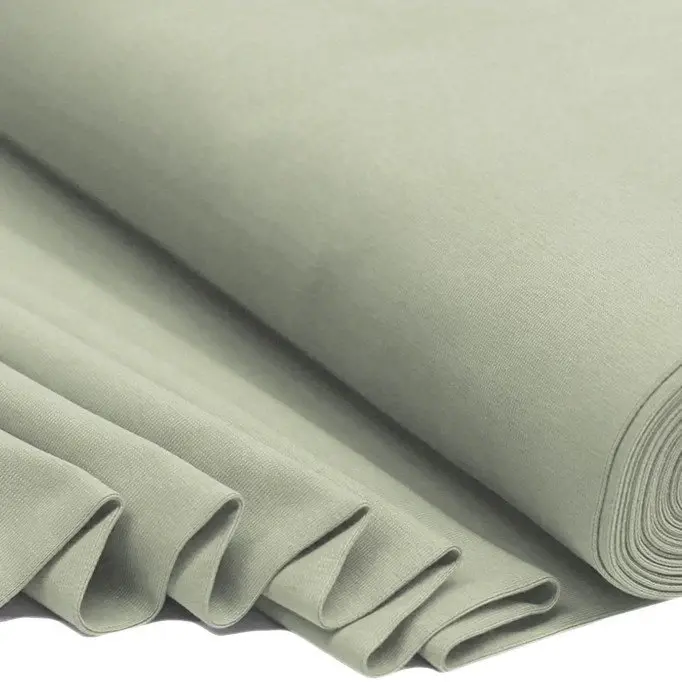 Tissu Bord-Côtes Khaki Vert - (Tissu Bord-Côtes )