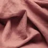 Fine Linen Fabric (Stone Washed) Clay Pink