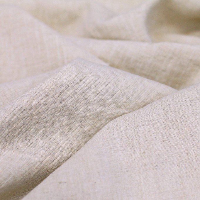 Feiner Leinenstoff Naturel Melange - (Dekostoffe)