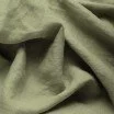 Fijne Linnen Stof (Stone Washed) Olijf - (Decoratiestoffen)