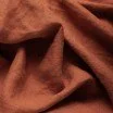 Fine Linen Fabric (Stone Washed) Rust - (Deco Fabrics)