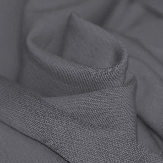 Tissu Sweat Gris Foncé - (Tissu Sweat)