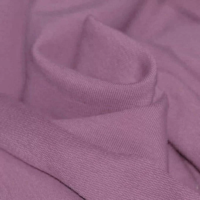 Tessuto French Terry Lilla Antico - (Tessuti Felpa Sweat)