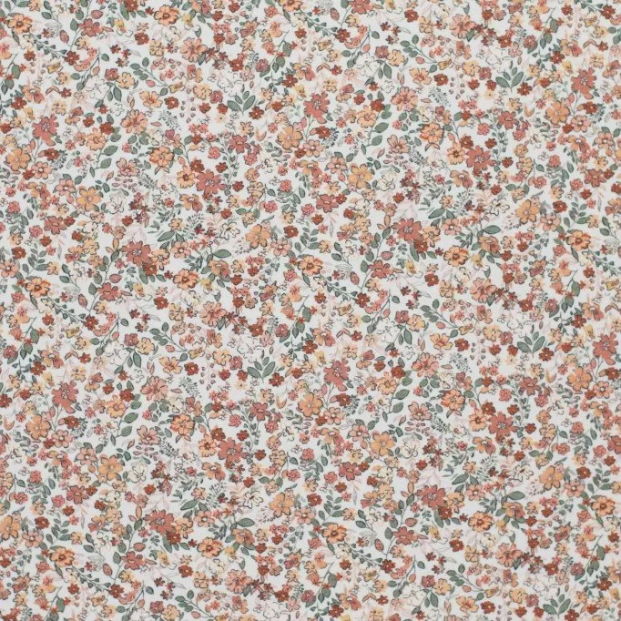 Baumwoll Popeline Digital - Modische Blume Lehm Rosa | Rijs Textiles Baumwoll Popeline Digital - Modische Blume Lehm Rosa - (Baumwolle Poplin Gemustert)
