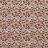 Cotton Poplin Digital Print - Cute Flowery Brown