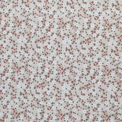 Jersey Katoen Digitale Print - Kleine Bloem Beige Roest Jersey Katoen Digitale Print - Kleine Bloem Beige Roest