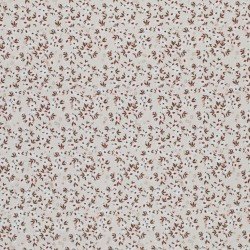 Jersey Di Cotone Stampa Digitale - Bomba Floreale Beige