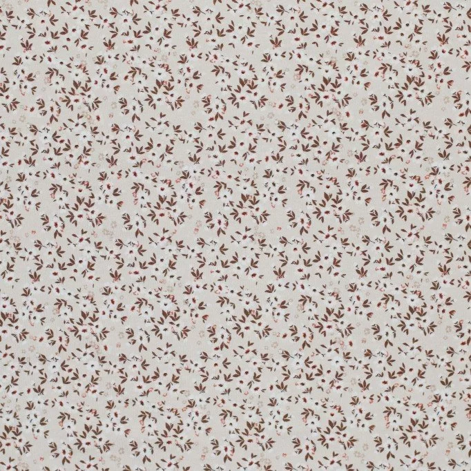 Jersey Cotton Fabric Digital Print - Flowerbomb Beige | Rijs Textiles Jersey Cotton Fabric Digital Print - Flowerbomb Beige - (Jersey Cotton Fabric Digital Print)