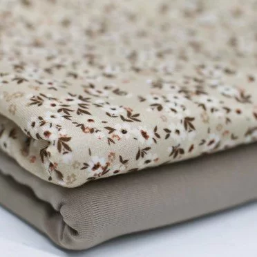 Jersey Katoen Digitale Print - Bloembom Beige | Rijs Textiles Jersey Katoen Digitale Print - Bloembom Beige - (Jersey Katoen Digitale Print)