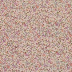 Jersey Cotton Fabric Digital Print - Trendy Flower Old Lilac Yellow