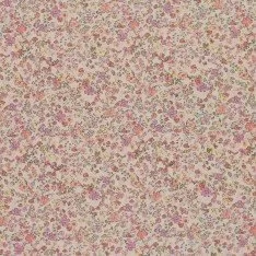 Jersey Katoen Digitale Print - Trendy Bloem Oud Lila Geel