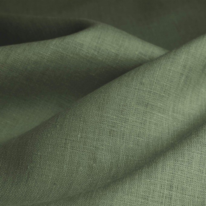 Tessuto Lino Verde Militare - (Tessuti Di Lino)