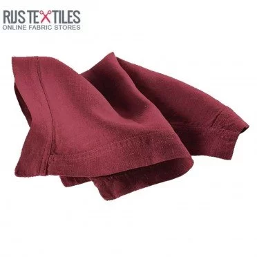 Linnen Stof (Enzymwashed) Bordeaux - (Linnen Stof Enzymwashed)